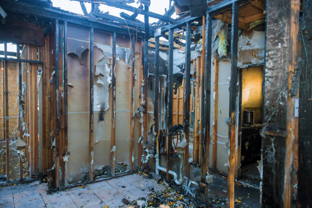 Professional Emergency Fire Cleanup technician working in Saxapahaw, NC